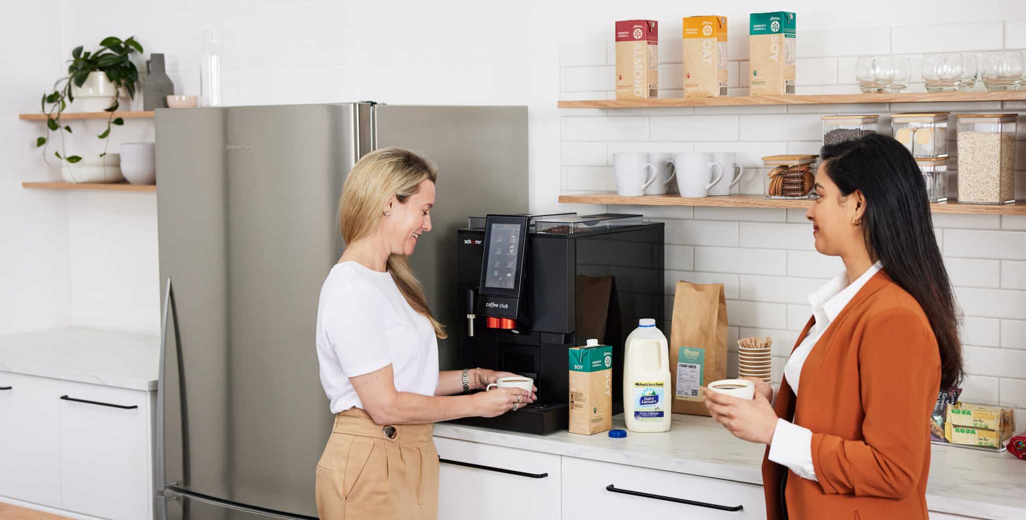 Enjoy cafe-style coffee with your colleagues at work every day