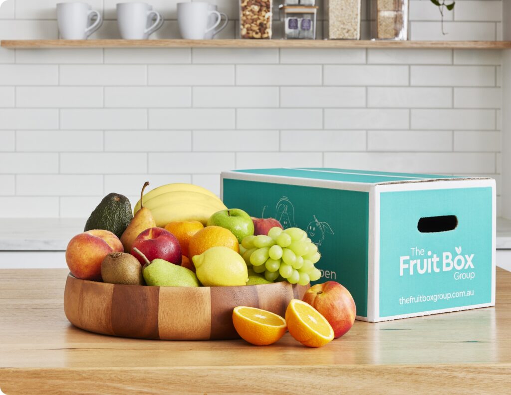 Office fruit box filled with the season's freshest fruit
