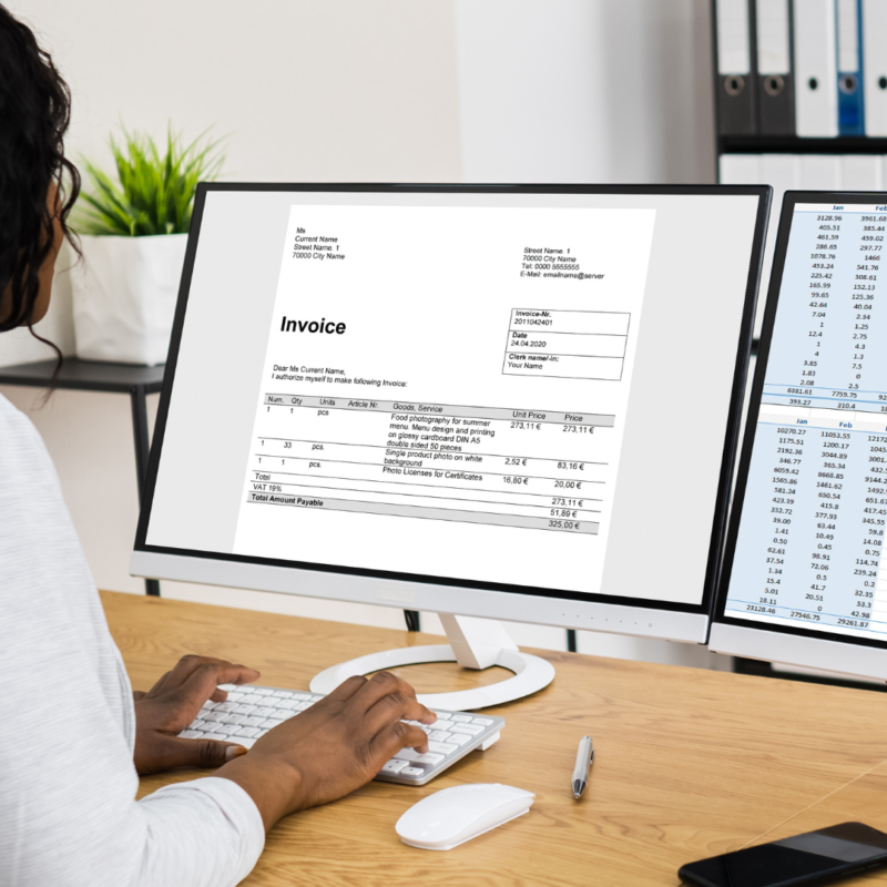 Consolidating workplace orders and invoices
