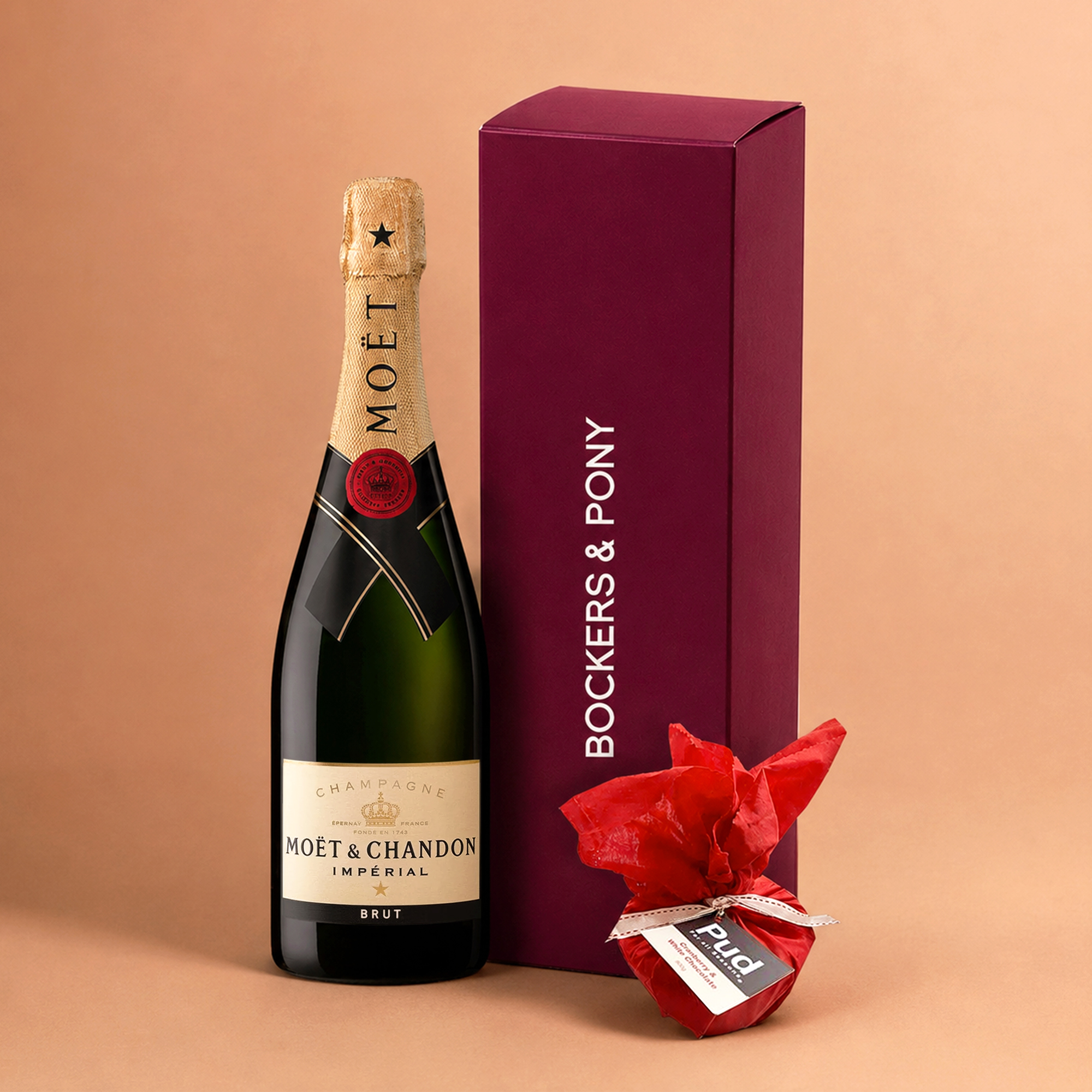 Moet With Christmas Pudding